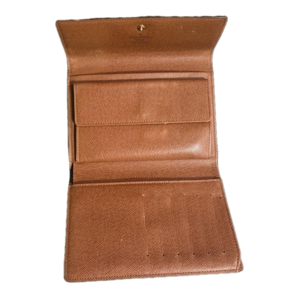 LOUIS VUITTON LV Monogram Canvas Leather Continental Clutch Wallet ( EUC)